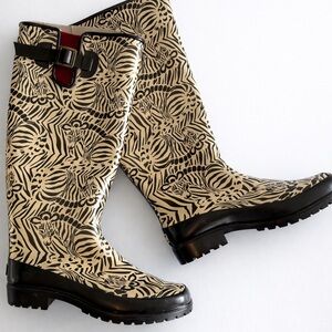Women’s Sperry Top-Sider Rasolli animal print Zebra Rain Boots – Size 7 –  New